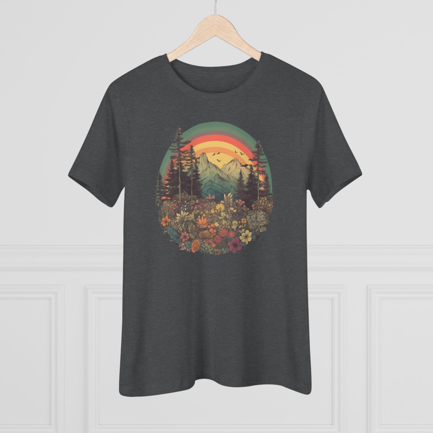 Vintage Style Rainbow Tee (Women's)