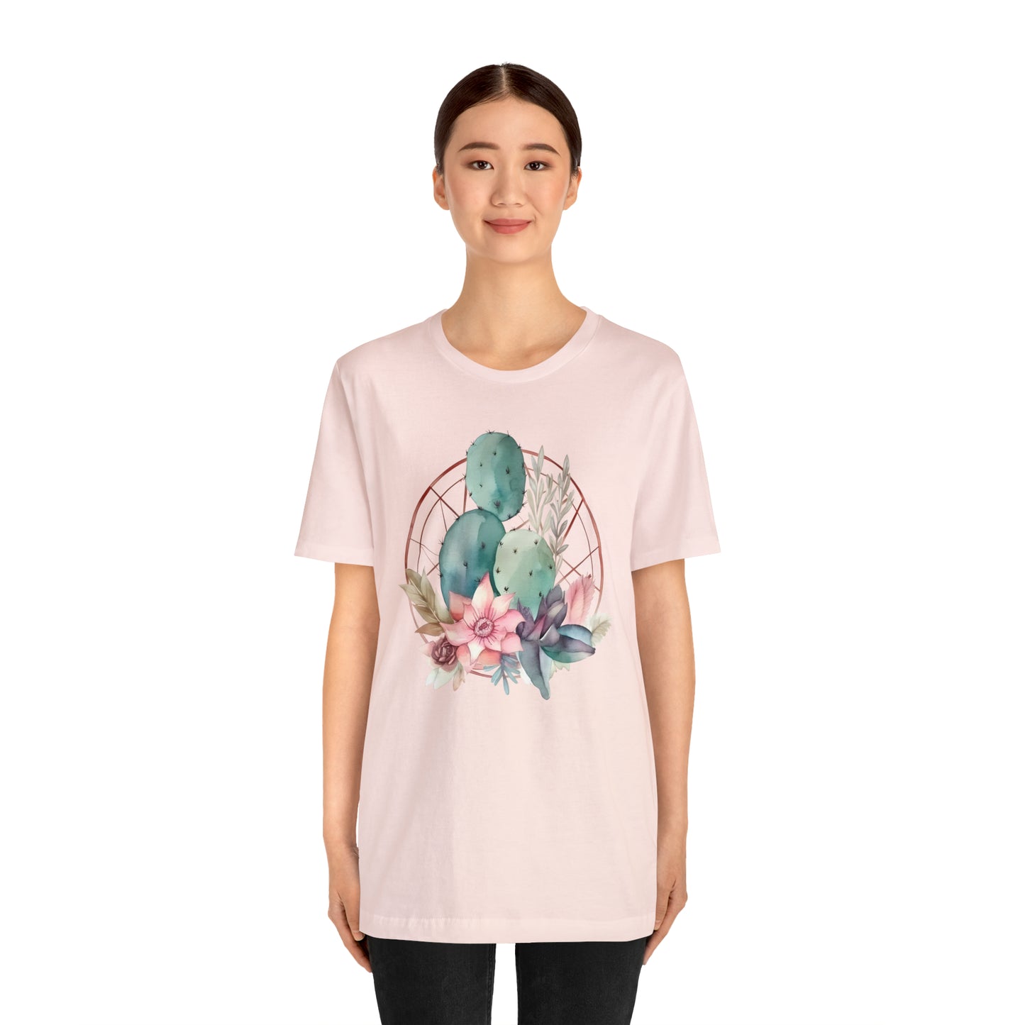 Watercolor Cactus Tee (Unisex)