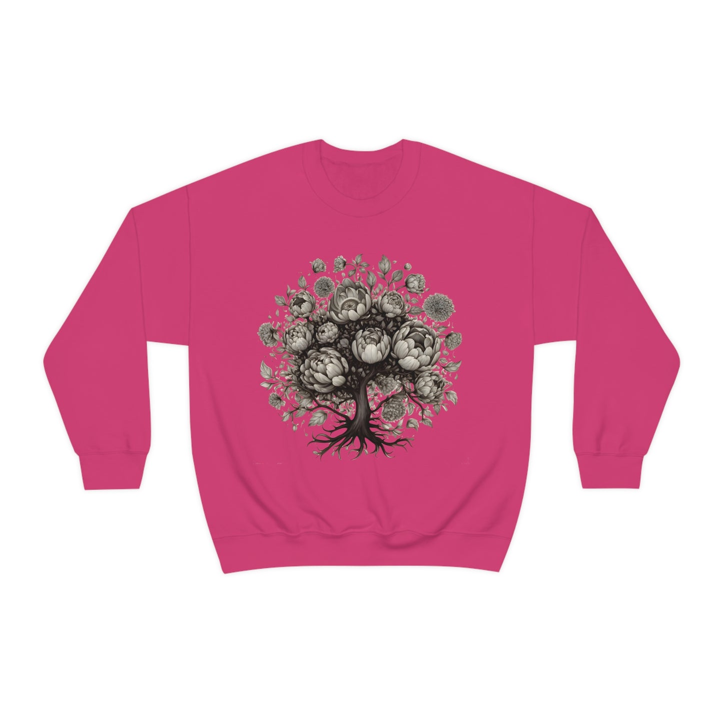 Peony Tree Crewneck Sweatshirt (Unisex)
