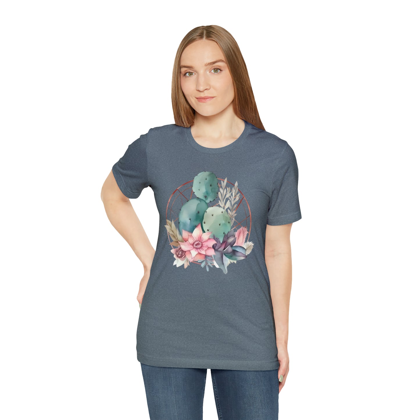 Watercolor Cactus Tee (Unisex)