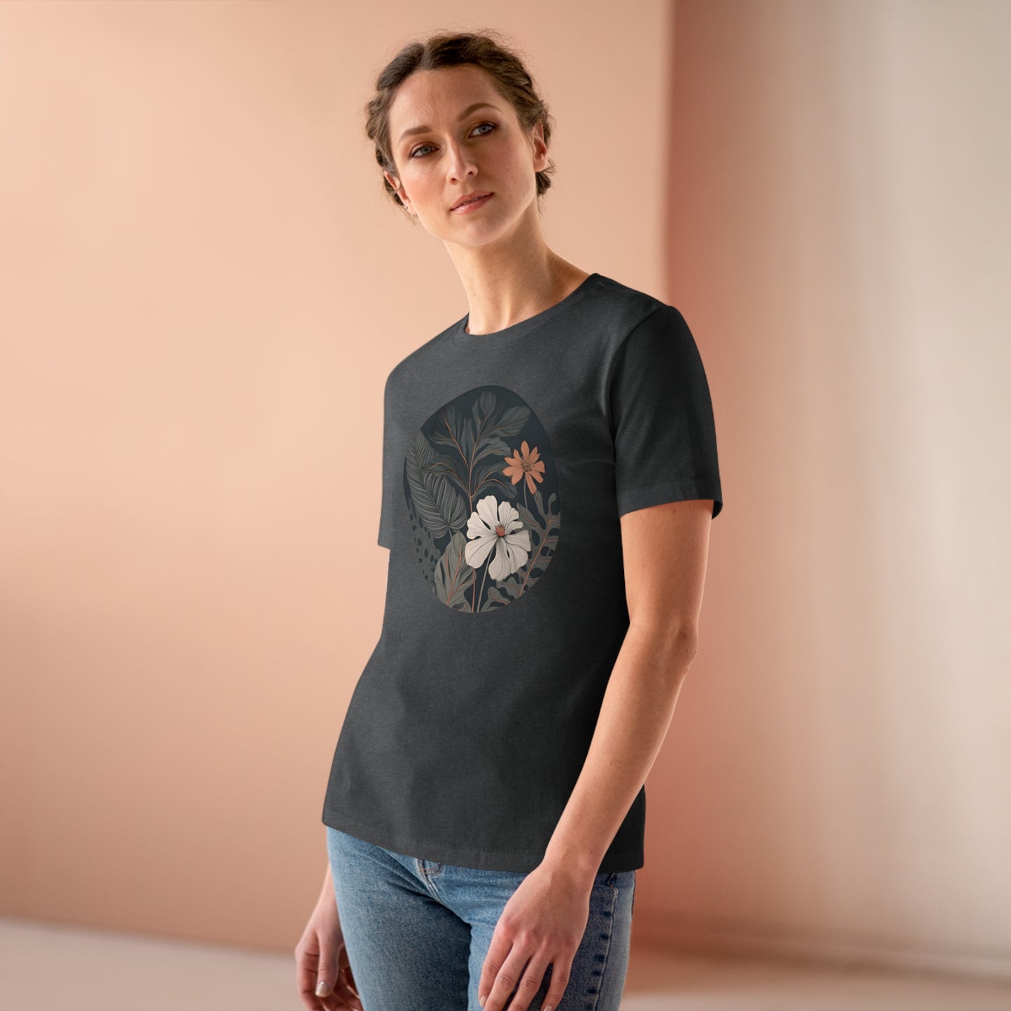 Dark Tropical Floral Tee (Women's)