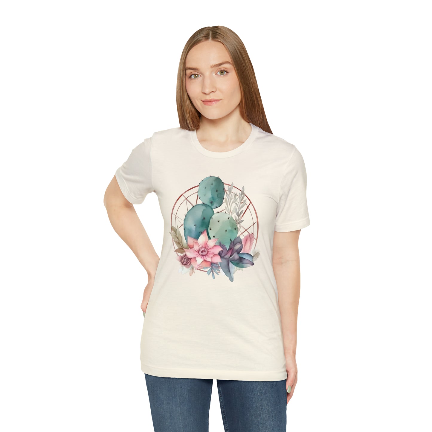 Watercolor Cactus Tee (Unisex)
