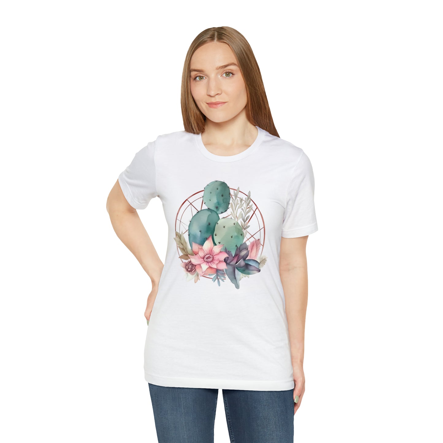 Watercolor Cactus Tee (Unisex)
