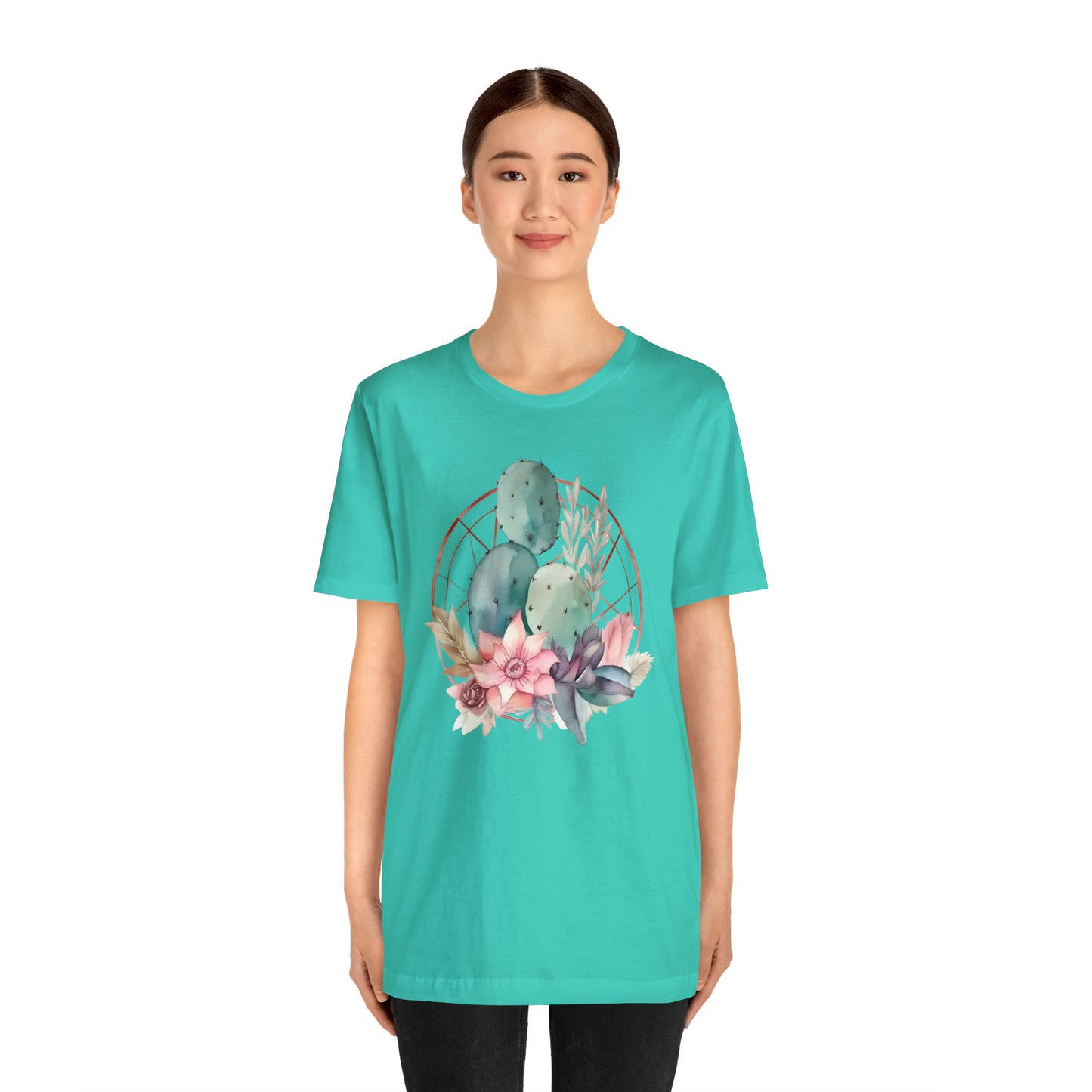 Watercolor Cactus Tee (Unisex)