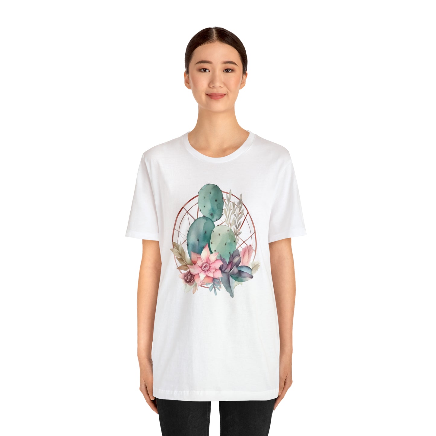 Watercolor Cactus Tee (Unisex)