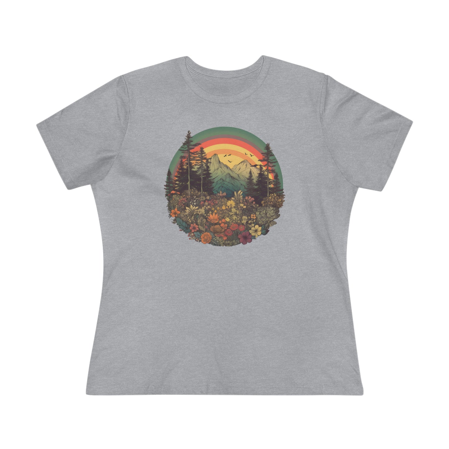 Vintage Style Rainbow Tee (Women's)