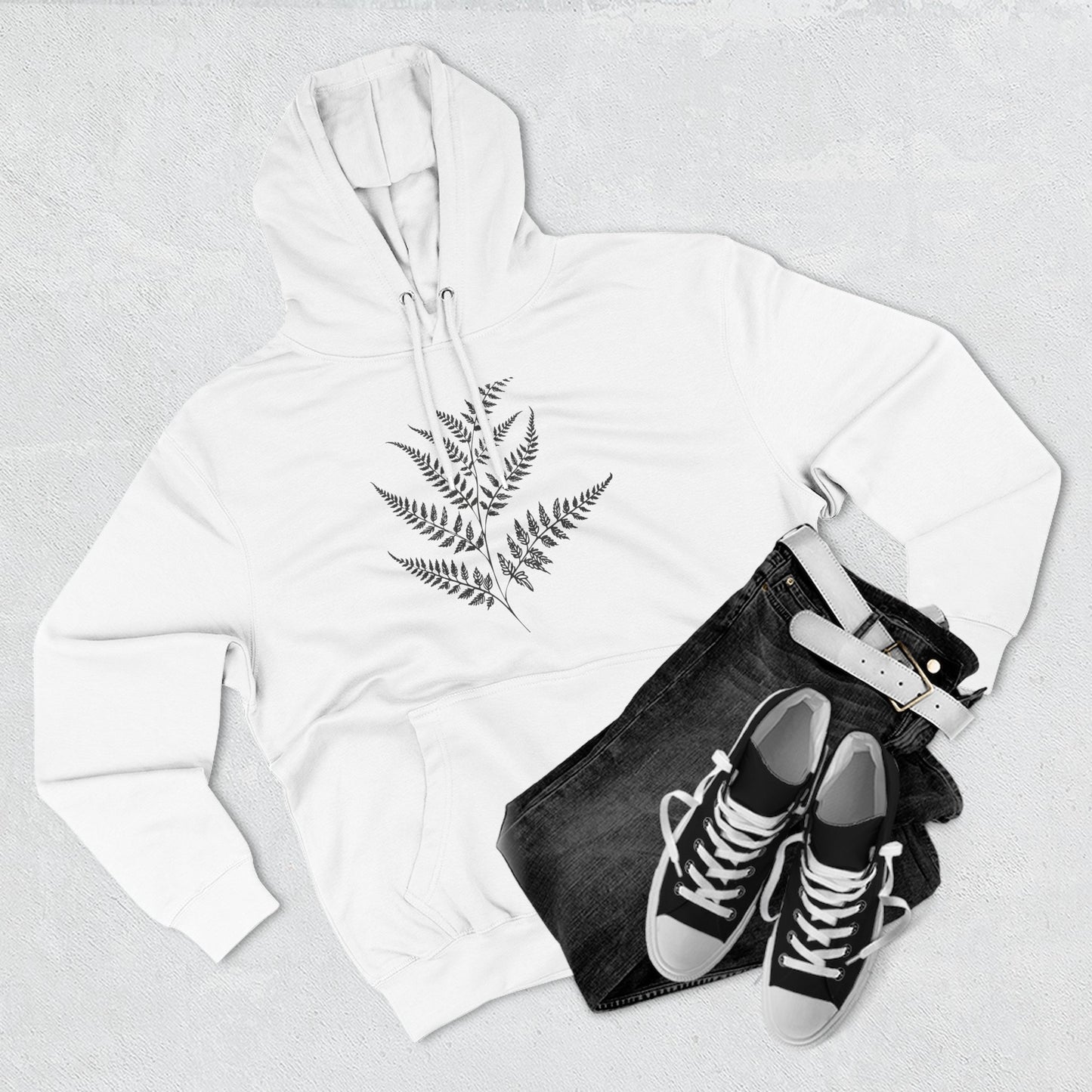 Minimalist Fern Hoodie (Unisex)
