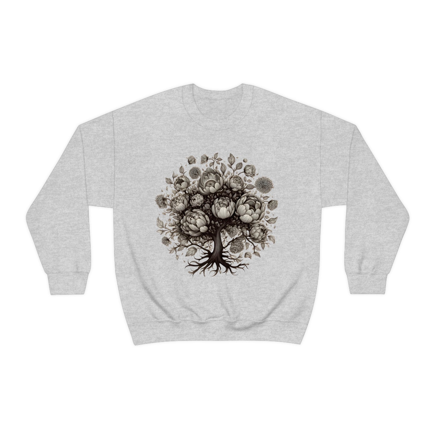 Peony Tree Crewneck Sweatshirt (Unisex)