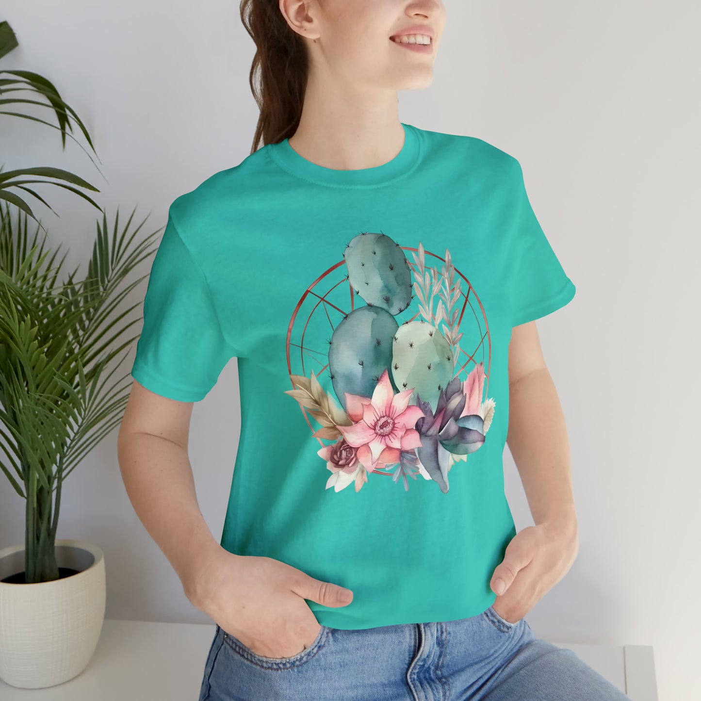 Watercolor Cactus Tee (Unisex)