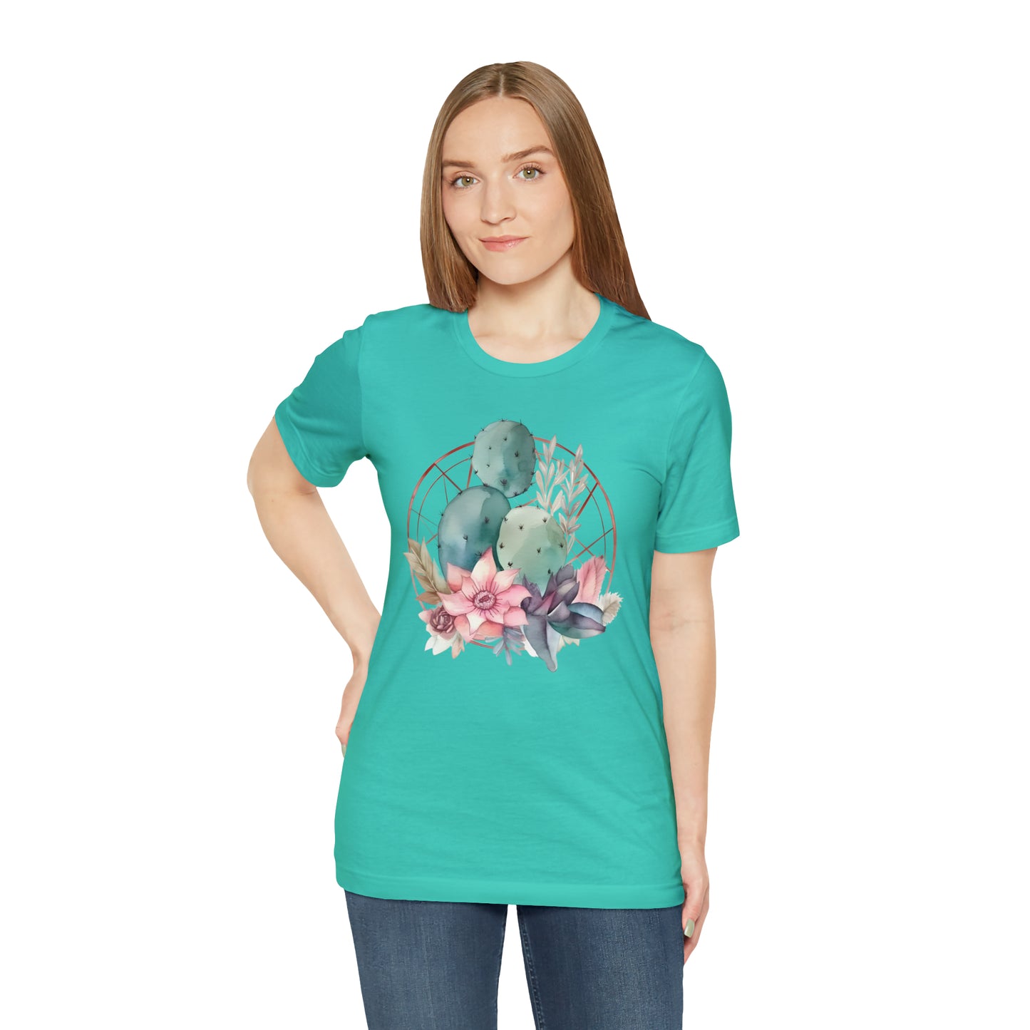 Watercolor Cactus Tee (Unisex)
