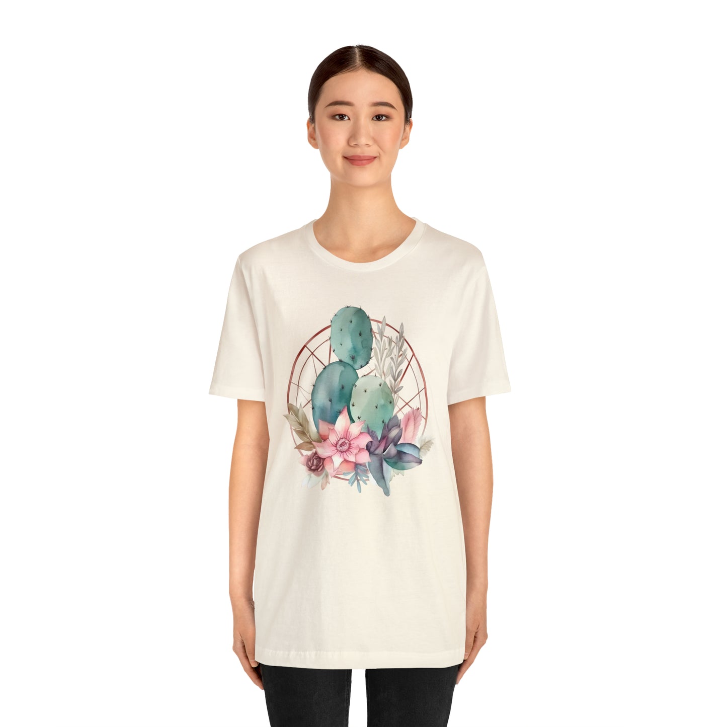 Watercolor Cactus Tee (Unisex)