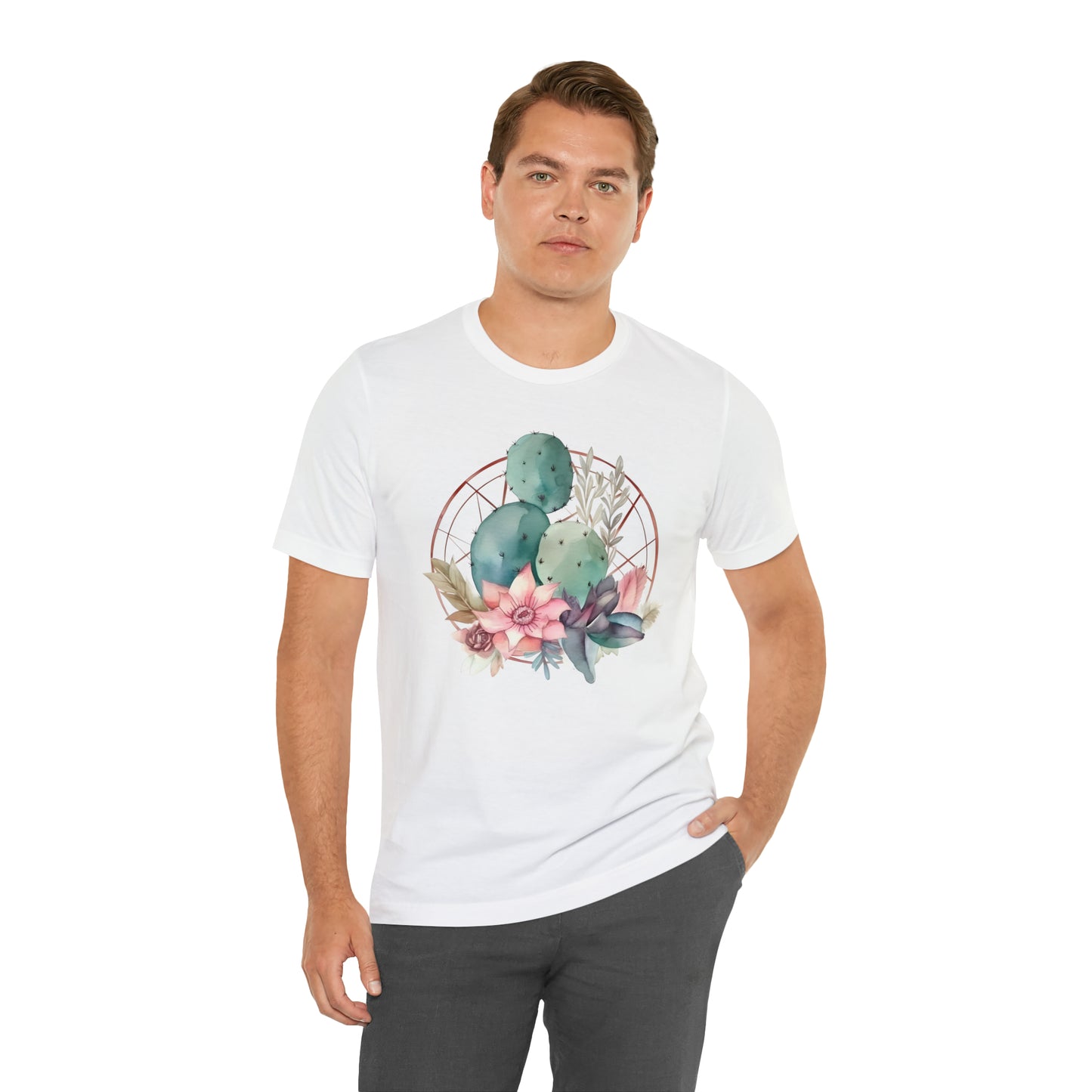 Watercolor Cactus Tee (Unisex)