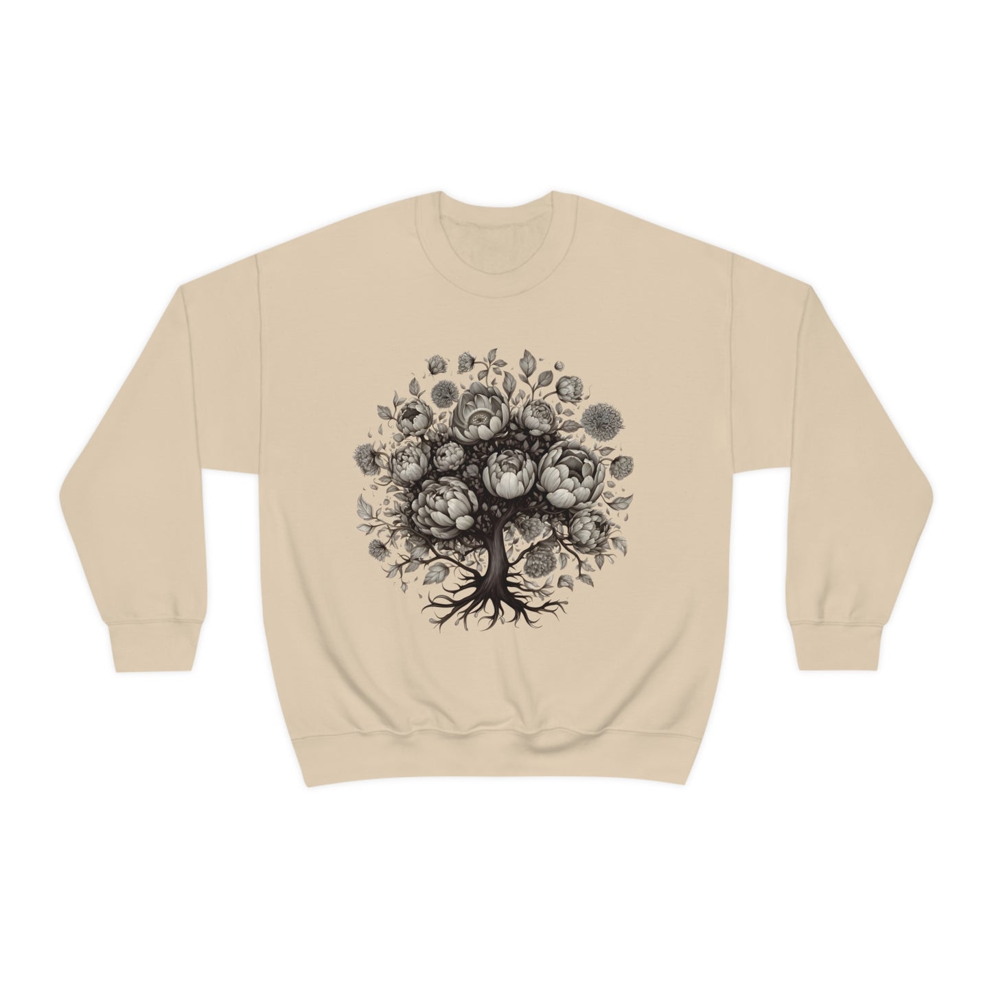 Peony Tree Crewneck Sweatshirt (Unisex)