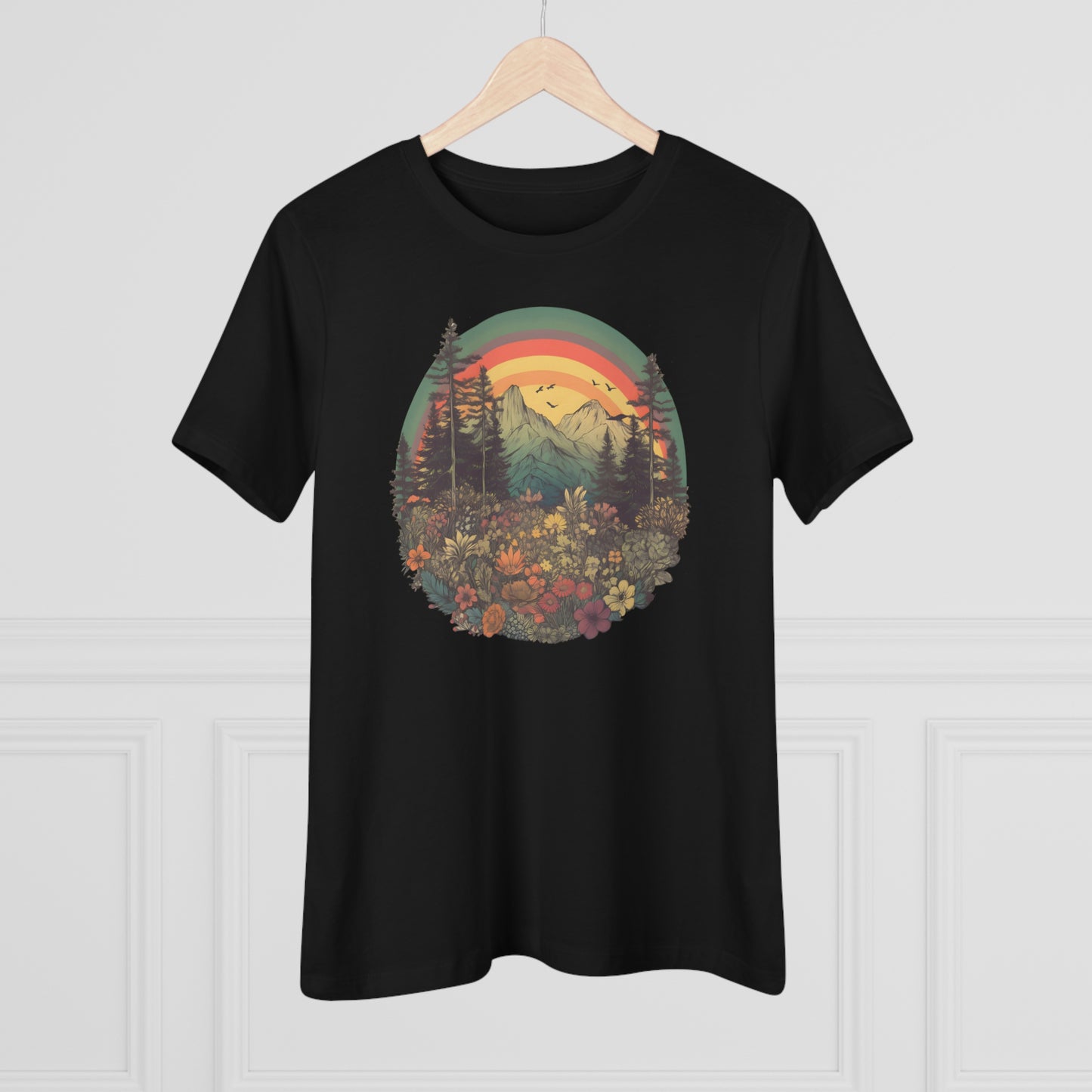Vintage Style Rainbow Tee (Women's)