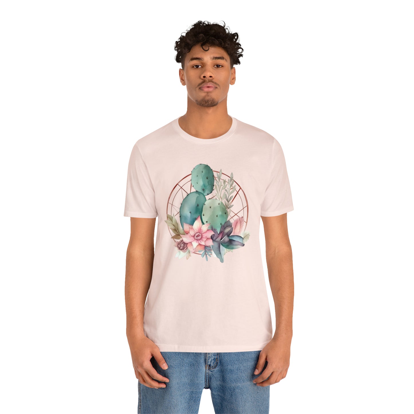 Watercolor Cactus Tee (Unisex)