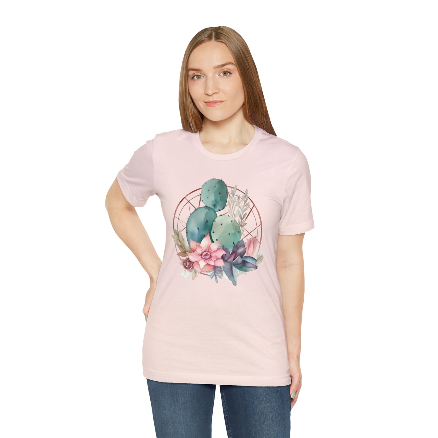 Watercolor Cactus Tee (Unisex)