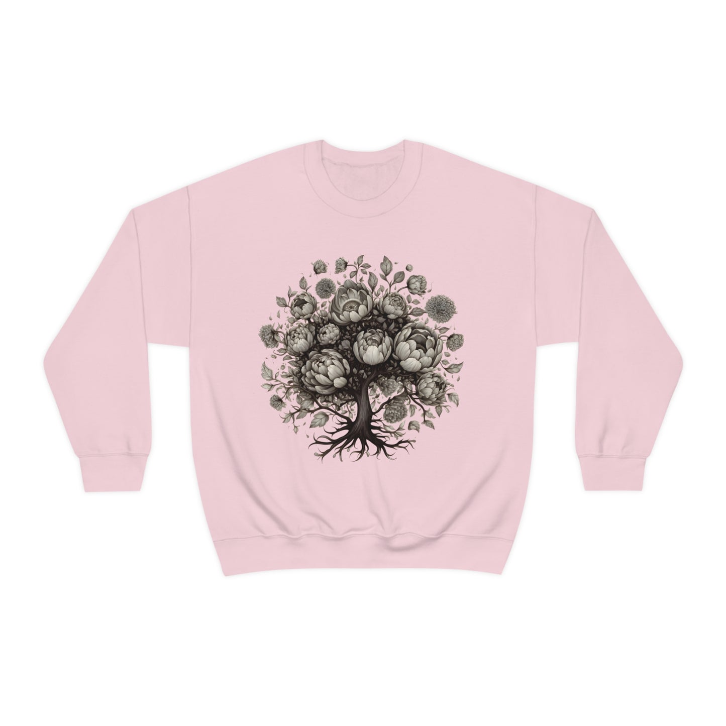 Peony Tree Crewneck Sweatshirt (Unisex)