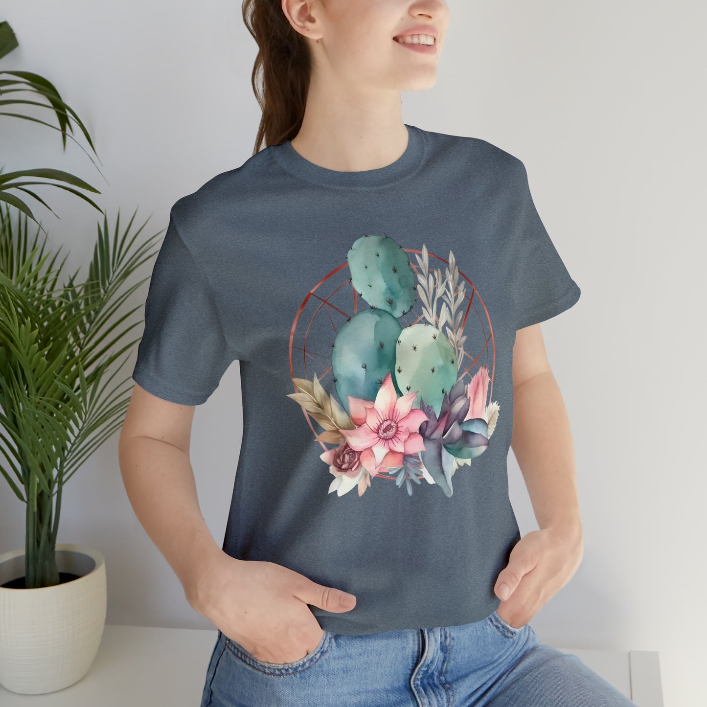 Watercolor Cactus Tee (Unisex)