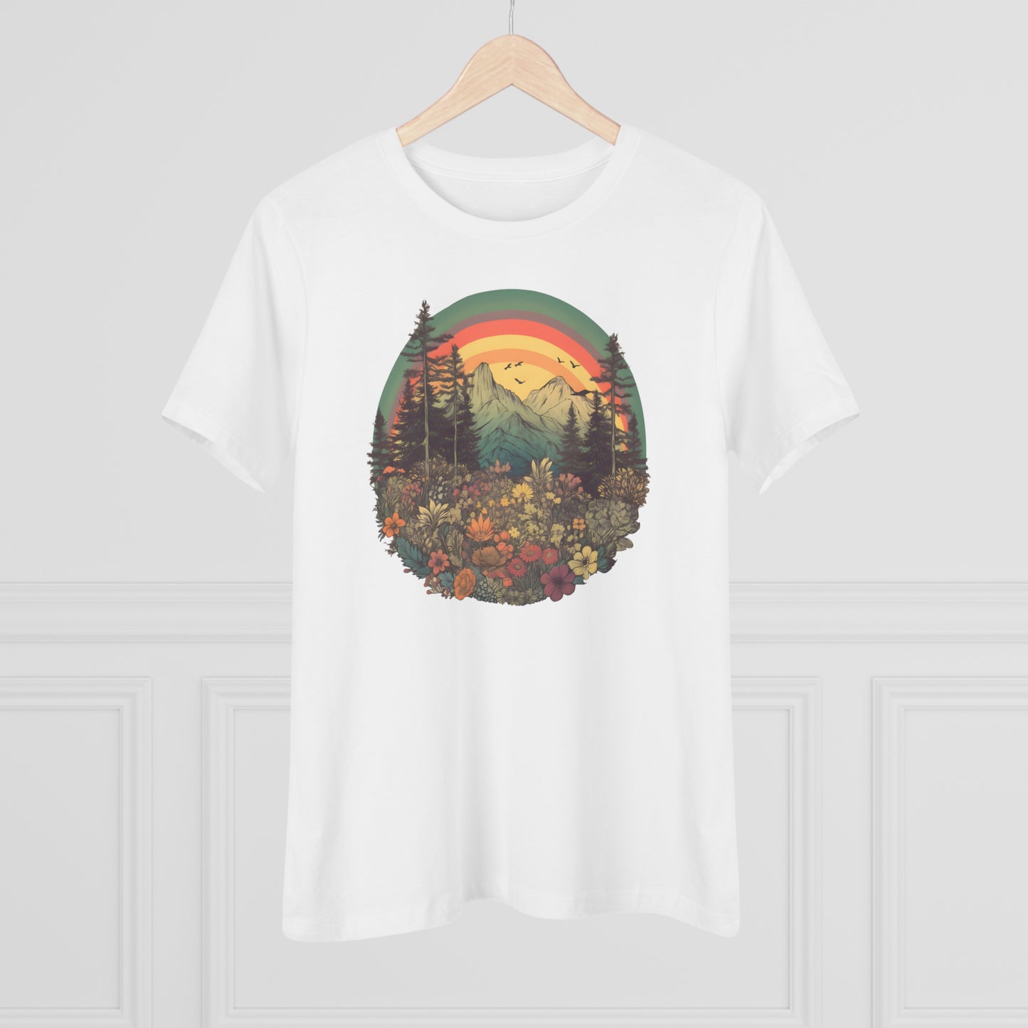 Vintage Style Rainbow Tee (Women's)