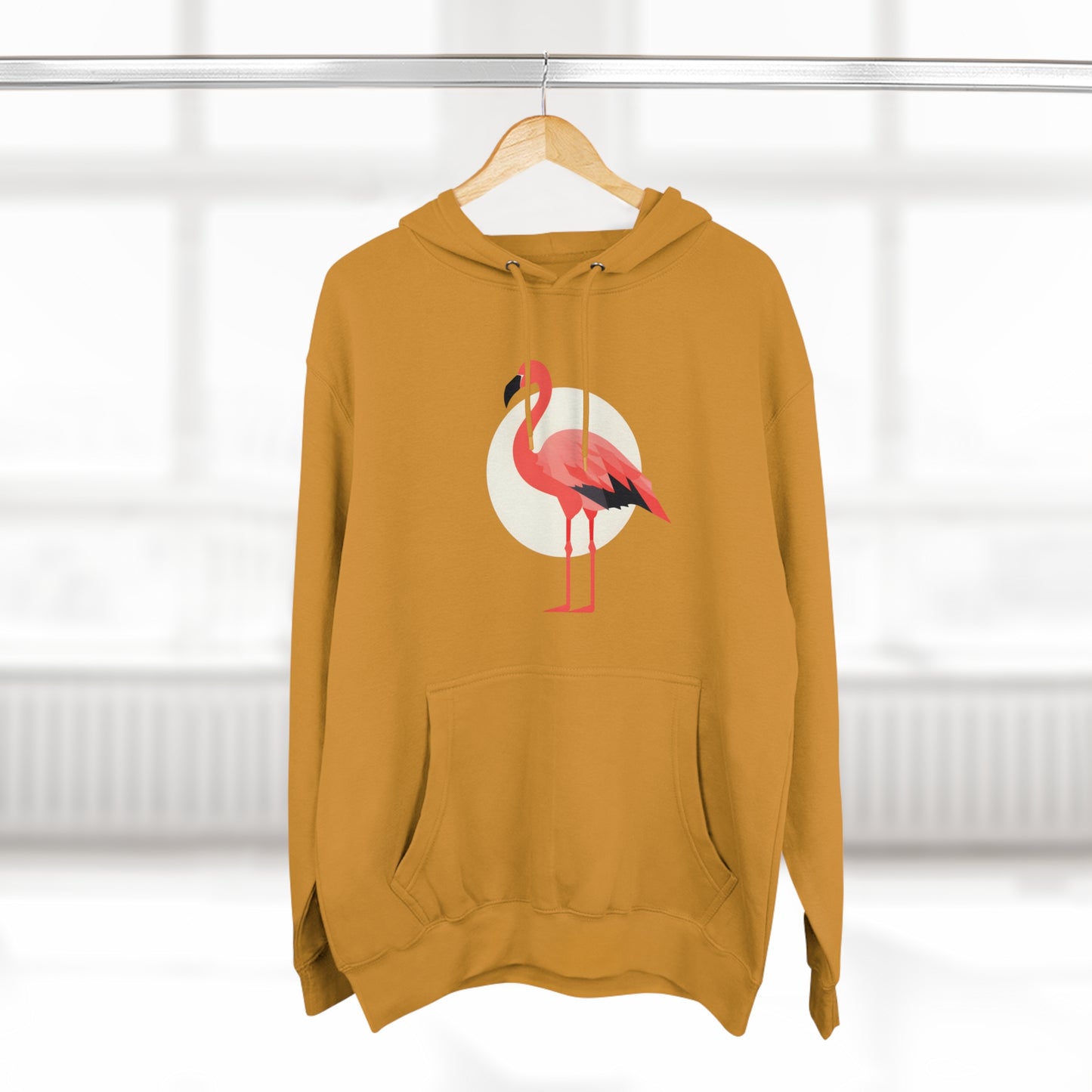 Flamingo and Moon Hoodie (Unisex)