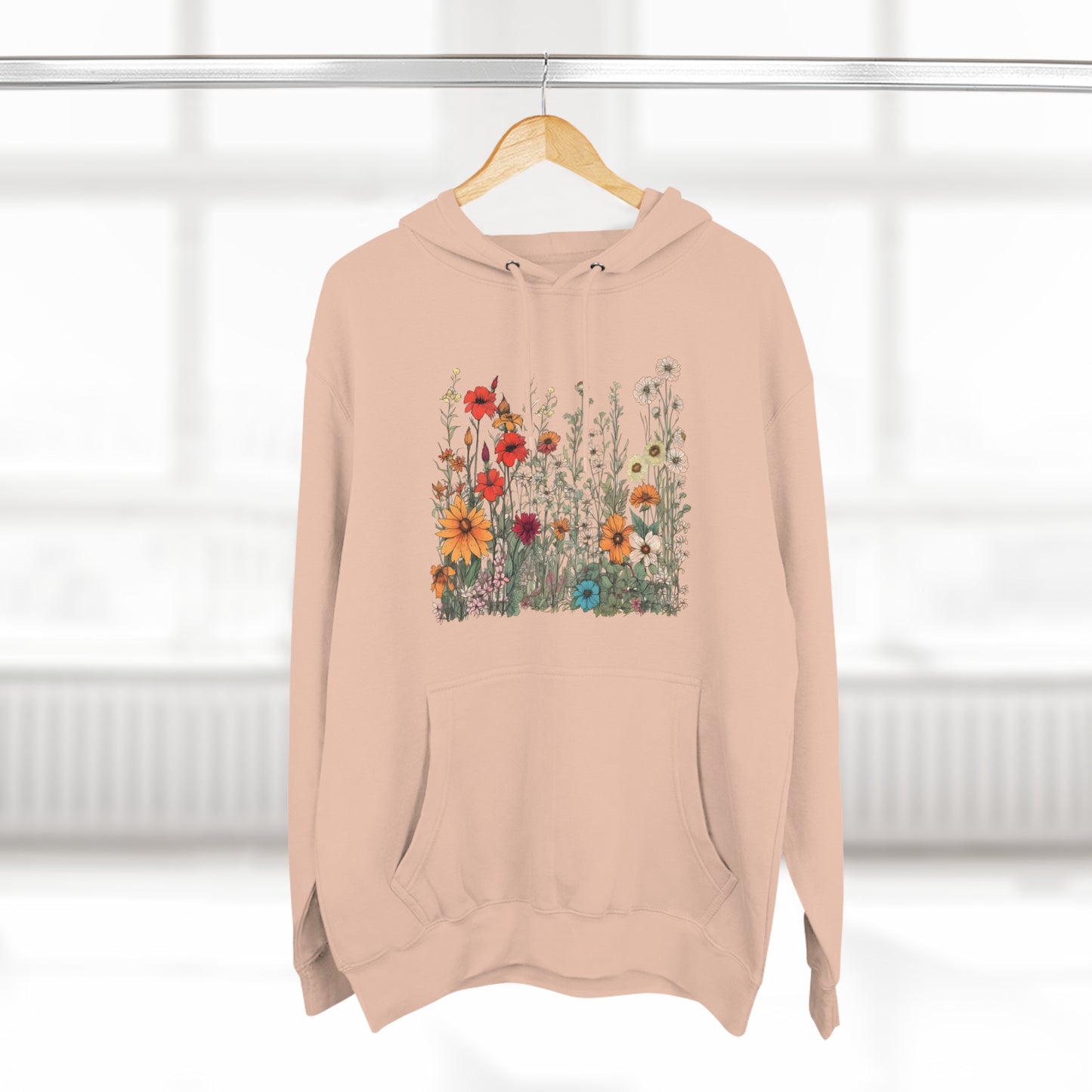 Vintage-Inspired Wildflowers Hoodie (Unisex)