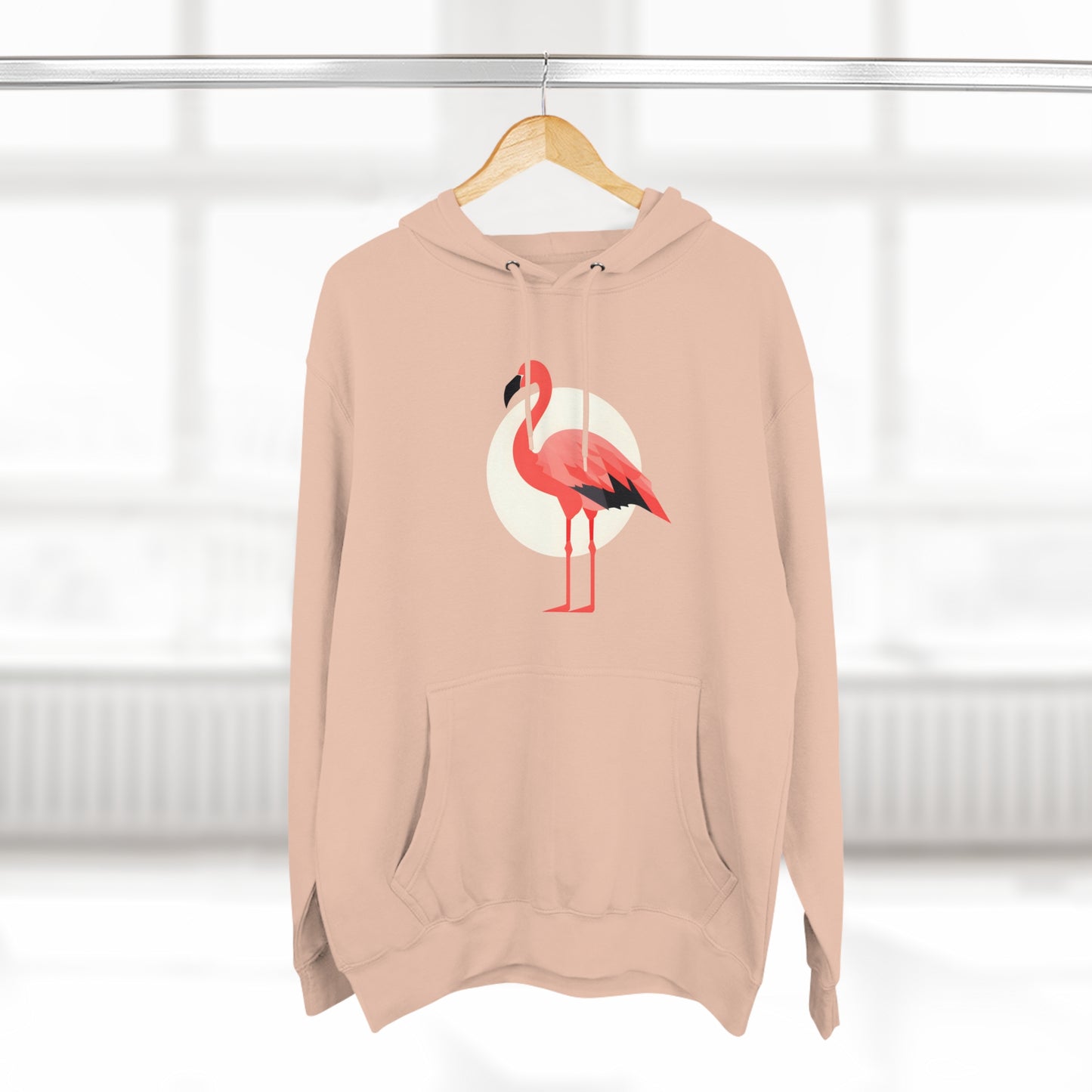 Flamingo and Moon Hoodie (Unisex)