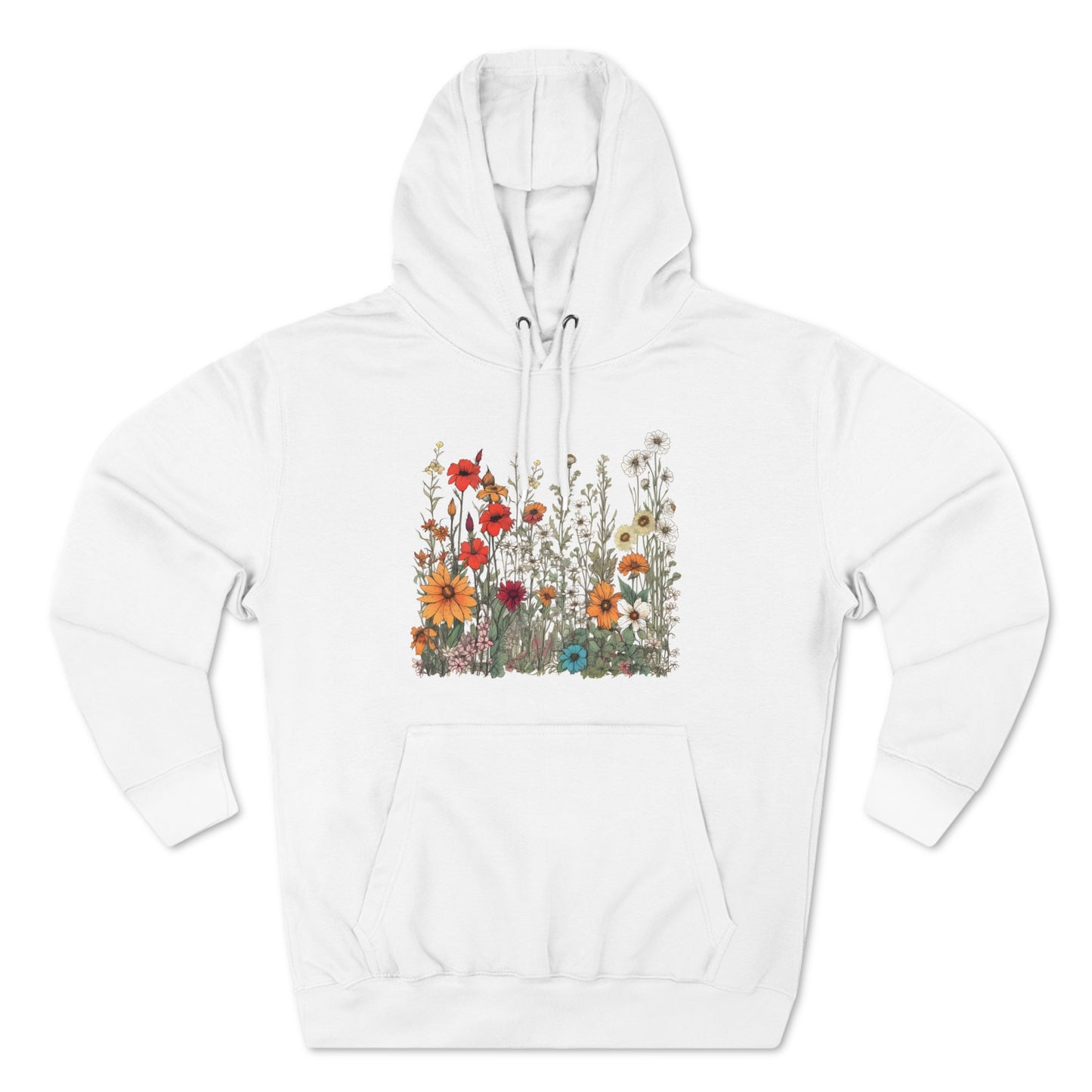 Vintage-Inspired Wildflowers Hoodie (Unisex)