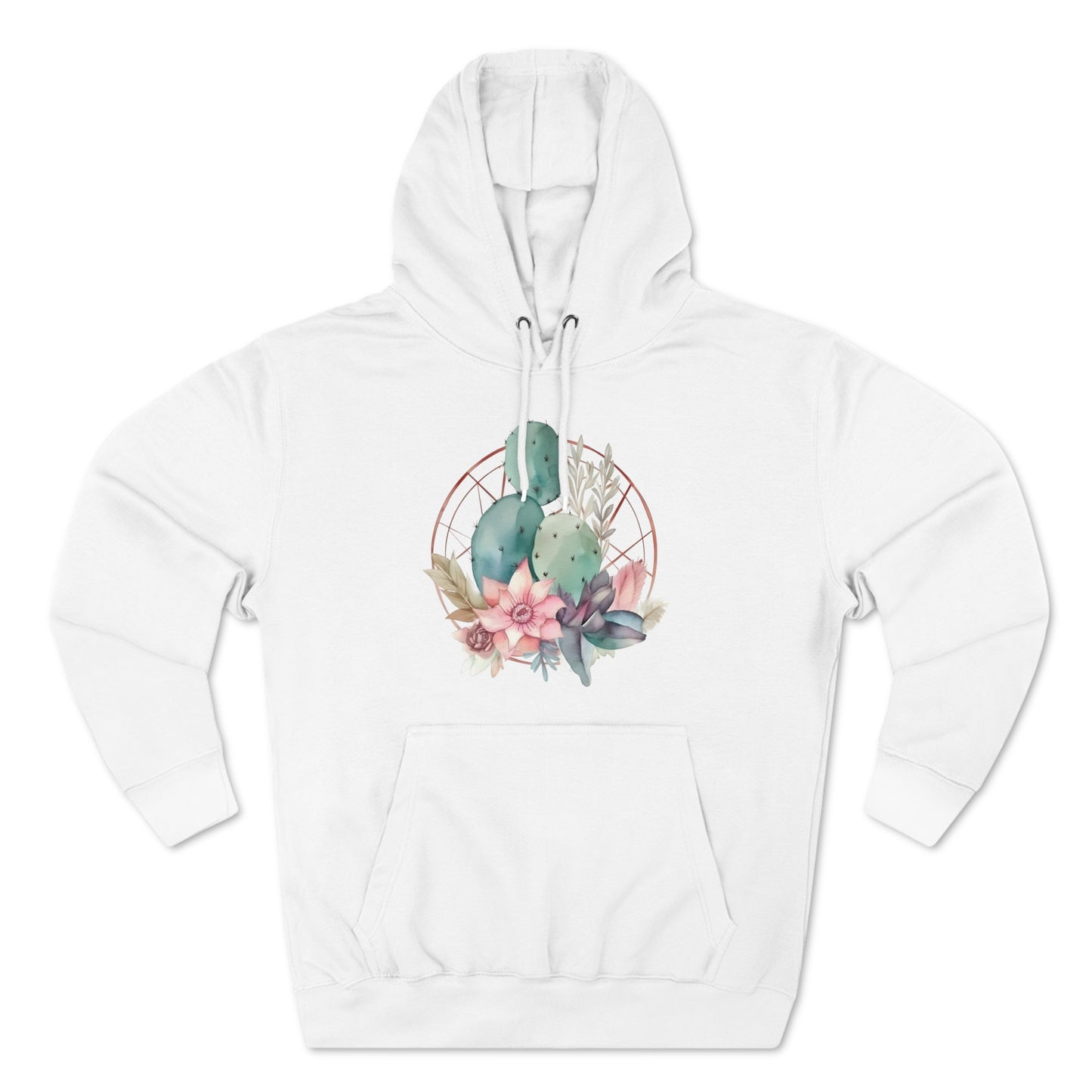 Watercolor Cactus Hoodie (Unisex)